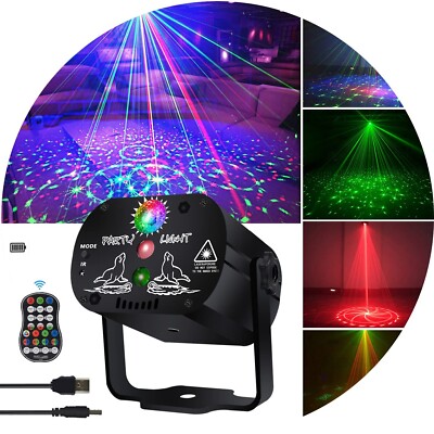 Stage Lights KisMee Disco Party LED Lights Sound Activated for Xmas Bar Hallo...