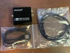 PROZOR 192KHz Digital to Analog Audio Converter DAC Digital SPDIF Optical