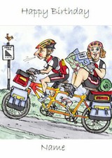 Tandem bicycle, for any occasion personalise