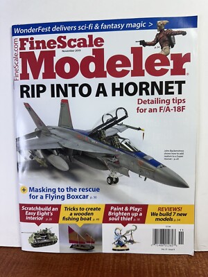 FineScale Modeler November 2019 - Rip Into A Hornet - F/A-18F Detailing Tips