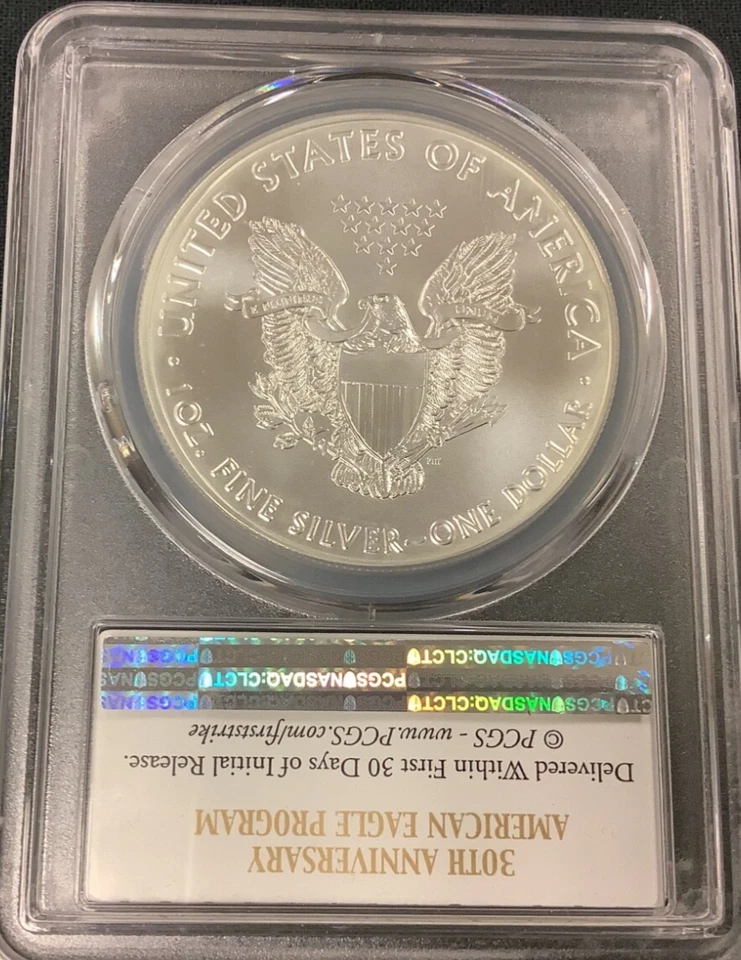 2016(W) American Silver Eagle PCGS Graded MS70 Struck at West Point! - Image 2 of 2