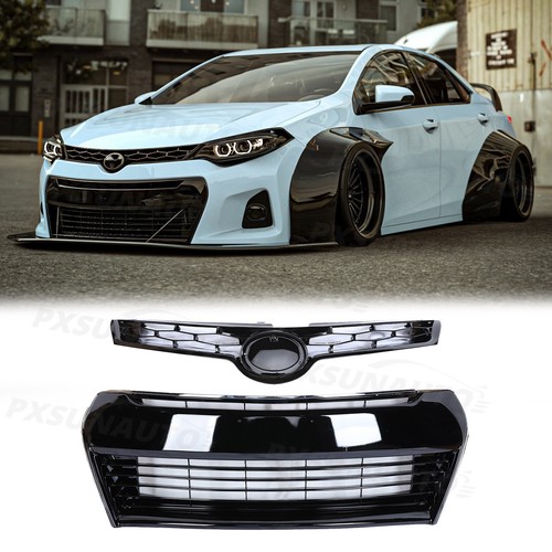Gloss Black Upper Grll For 2014 2015 2016 Toyota Corolla LE Front Bumper Grlle | EBay - Foto 4