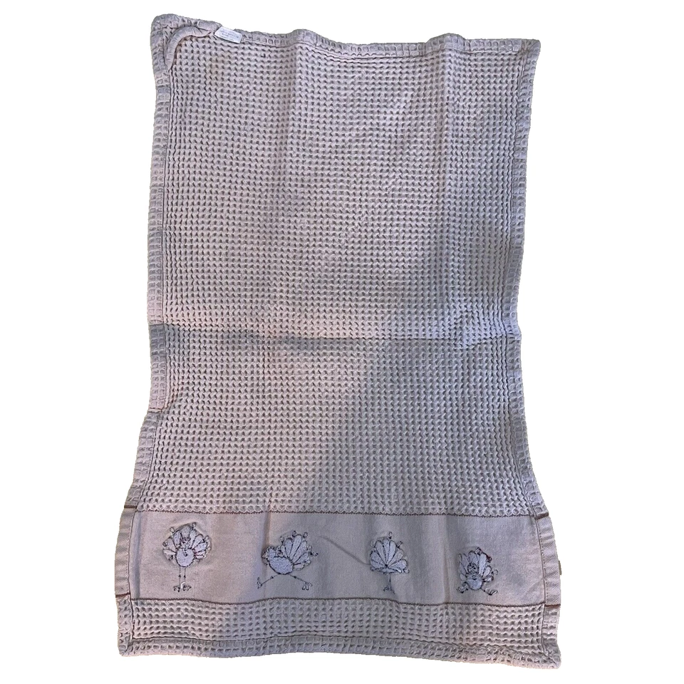 Turkey Thanksgiving Waffle Weave Brown Tea T-Towel Fall Autumn Harvest 21x12 - Imagem 2 de 4