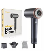 WHALER'S Hair Dryer, Professional Ionic Hair Dryer 1400W, 4 Speeds w/ Diffuser