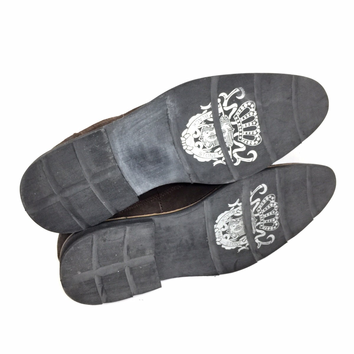 Blackstone “Ebony” Brown Distressed Suede Lace Up Derby Size  display picture 1