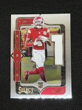 Xavier Worthy RC 2024 Panini Select Numbers No. 8 Kansas City Chiefs
