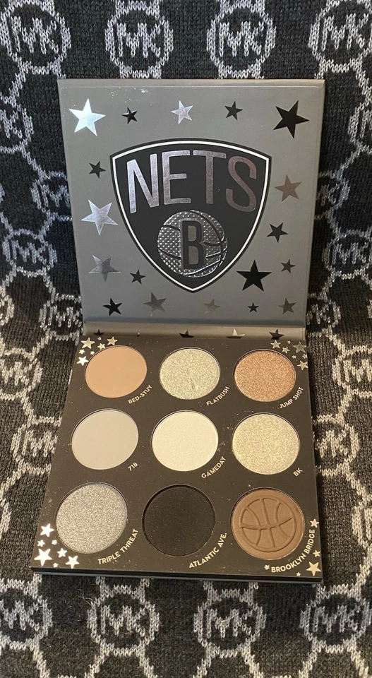 BNIB ColourPop NBA Brooklyn Nets Pressed Powder Eyeshadow Palette 9 Shades READ - Image 2 of 4