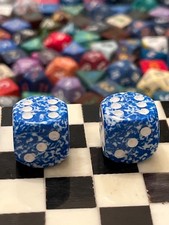 CHX LE029  OOP Chessex d6 16mm Speckled Icing dice rpg d d 120925 