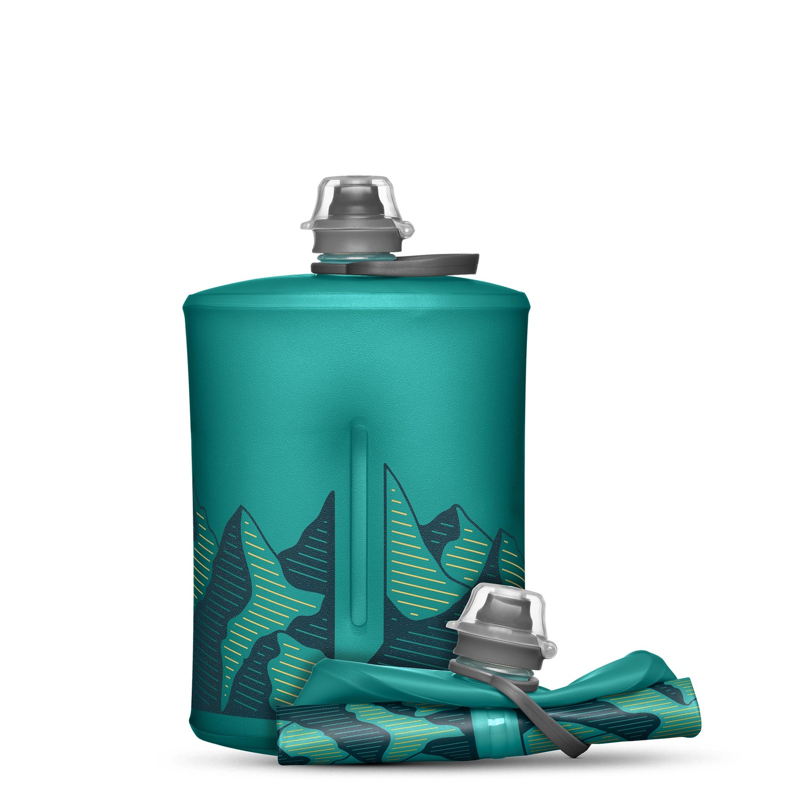 Stow Collapsible Water Bottle &ndash; 1L &ndash; Ultralight, Leak-Proof, BPA-Free, Filter...