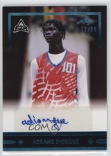 2021-22 Leaf Memories Platinum Spectrum 72/99 Adrame Diongue #GLR-AD1 Auto 0r2b