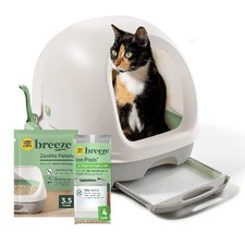 Purina Tidy Cats Breeze Covered Cat Litter Box System Kit with Pellet Cat Litter