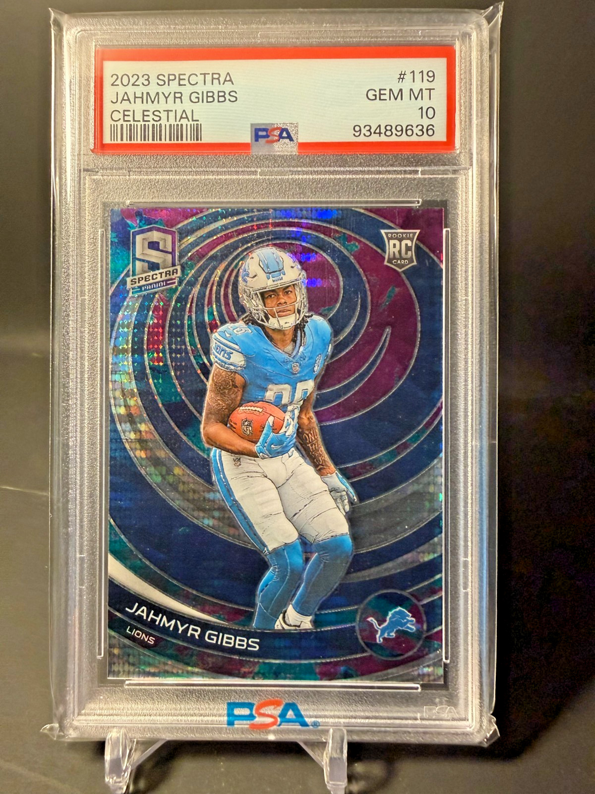 Jahmyr Gibbs Panini Spectra #119 Celestial