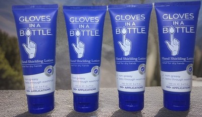 4X Gloves In A Bottle Shielding Lotion for Dry Skin Hand 3.4oz X 4 OLD FORMULA