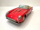 BANDAI Tin Litho Friction Ferrari Super America Convertible Car- 11 1/2" -WORKS!