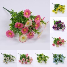Artificial Flowers Reusable Silk 1 Bouquet 36CM 5 Branch Fake Plants For Wedding