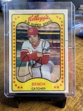 1981 Kellogg's 3-D Super Stars - Johnny Bench #65