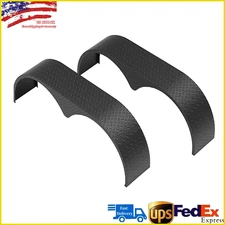 2PCS Tandem Trailer Fender Double Axle For 13"-15" Teardrop Enclosed Trailers