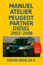 Manuel Atelier Peugeot Partner Diesel 2002-2008 RTA Revue Technique  Auto CD PDF