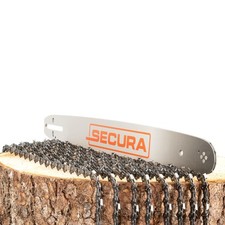 SECURA 8x Sägekette + Schwert 0.325" 1,5mm 72 45cm für Makita Husqvarna Dolmar