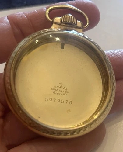 Antique Elgin 16 Size RR Case 39.47 Grams 12 K Gold Filled Pocket Watch Case