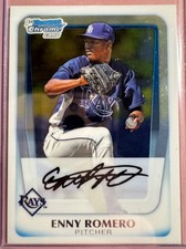 2011 Bowman Chrome Prospect Enny Romero BCP192 Tampa Bay Rays MLB Baseball