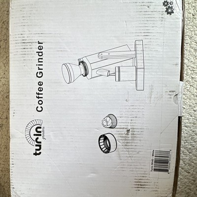 Turin SK40 Electric Burr Grinder, Stepless infinite adjustment, White, Brand New