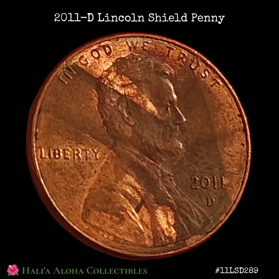 💠🪙💠2011 D Lincoln Cent ~ Improperly Annealed/Defective Plating Planchet Error - Image 3 of 4