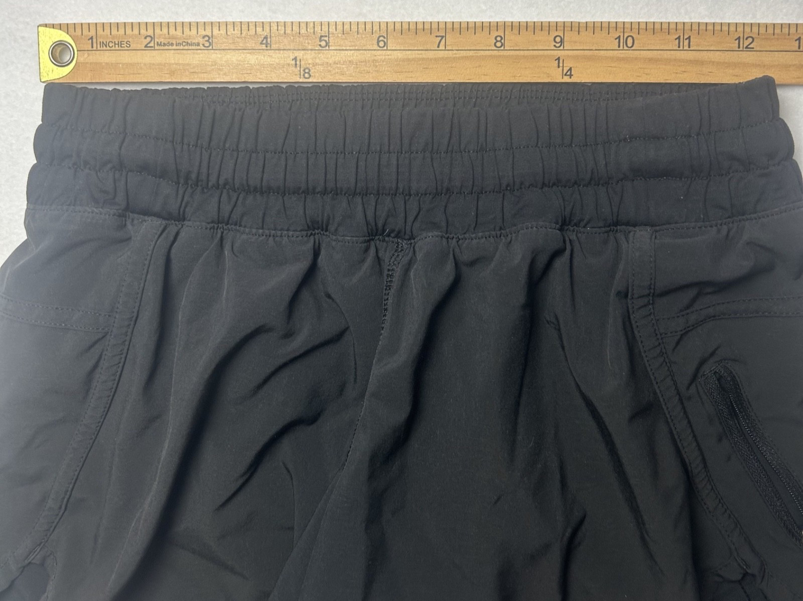 Lululemon Athletic Solid Black Lined Running Shor… - image 9