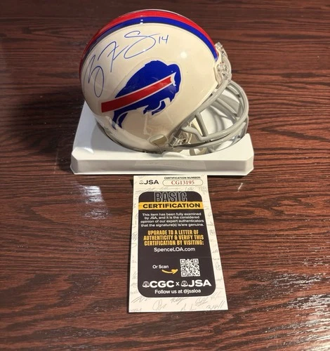 Buffalo Bills, Ryan Fitzpatrick, Signed Mini Helmet, JSA Authentication