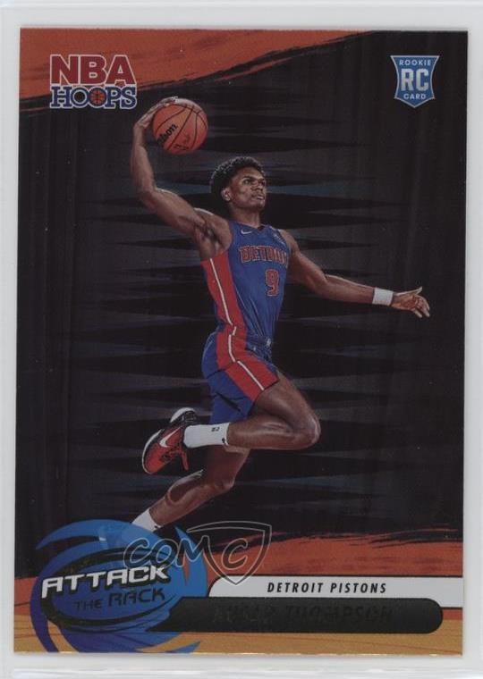 2023-24 Panini NBA Hoops Attack The Rack Holo Ausar Thompson #3 1mv6