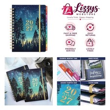 2027 Weekly/Monthly Planner with Holiday Markers Elastic Closure 6.4 x 8.5