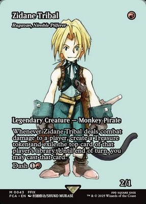 Ragavan, Nimble Pilferer (Zidane Tribal) Showcase NM MTG [Final Fantasy FCA]