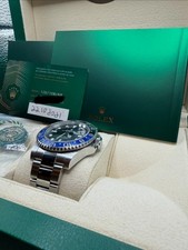 2021 Rolex GMT Master II Black Blue Batman Oyster Steel Watch 126710BLNR B+P 3