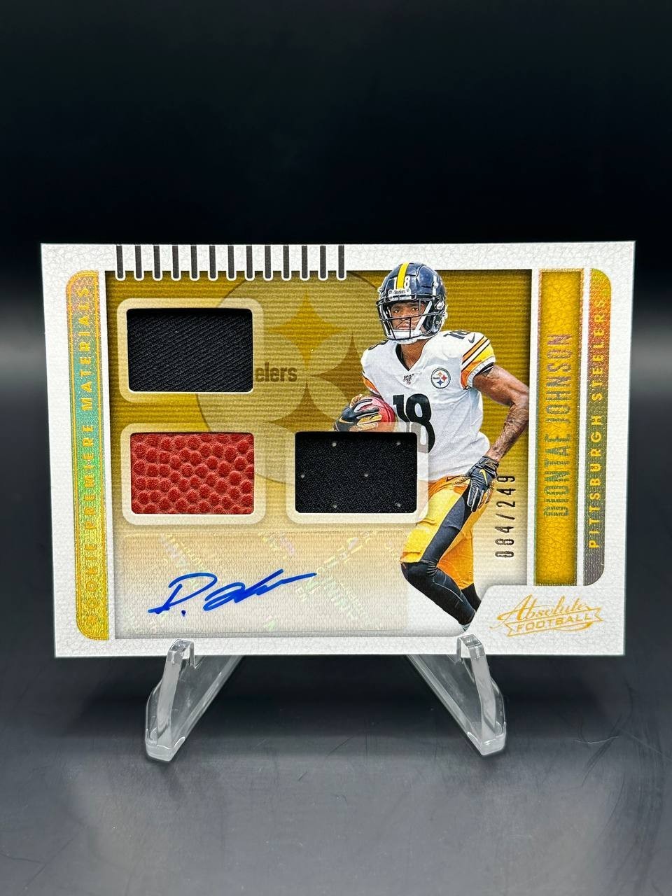 2019 Panini Absolute DIONTAE JOHNSON Rookie Premiere Materials Auto /249 #213