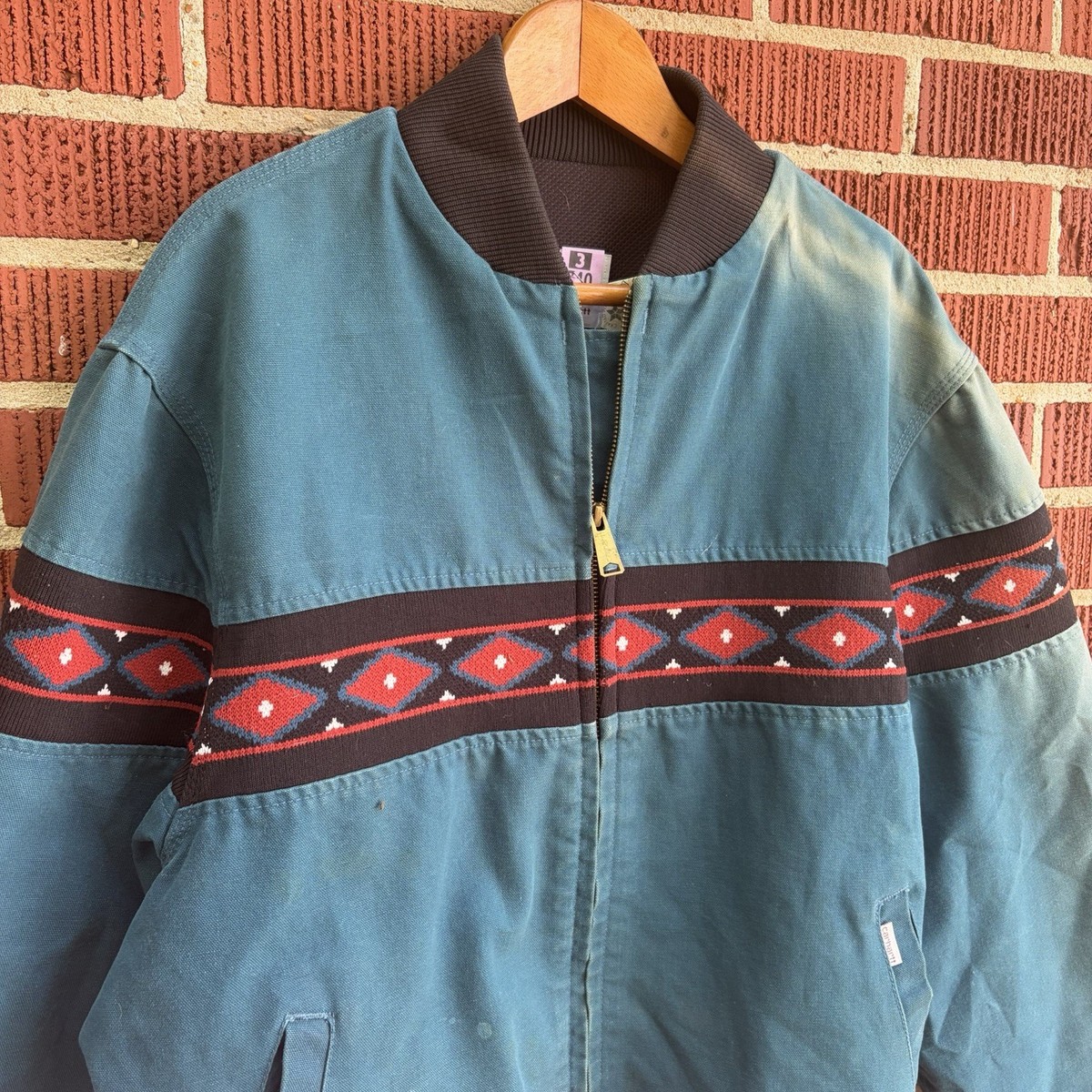 JR055 USA Made Aztec Carhartt Sun-Faded Active Jacket Size XL | eBay