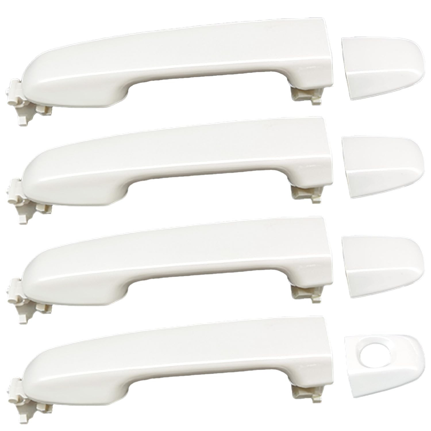 4Pc Exterior Door Handles for Toyota Camry 2012-2017 Pearl White Replacement