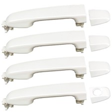 4Pc Exterior Door Handles for Toyota Camry 2012-2017 Pearl White Replacement