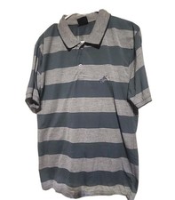 Pacific Polo Club Men  s Polo Shirt Large Striped Short Sleeve