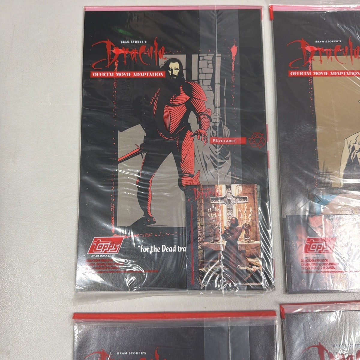 Dracula 1-4 Complete Set Factory Sealed Topps Cards In Each Bram
