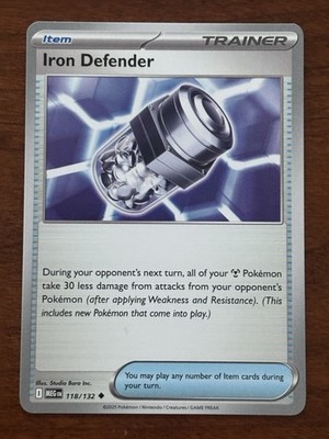 Iron Defender - 118/132 - Uncommon - Pokemon Card Mega Evolution