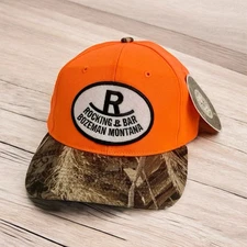 New Rocking R Bar Hat Cap Bozeman Montana Realtree Neon
