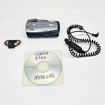 Cobra XRS 9700 Radar Detector **DISTORTED VOICE** Bundle