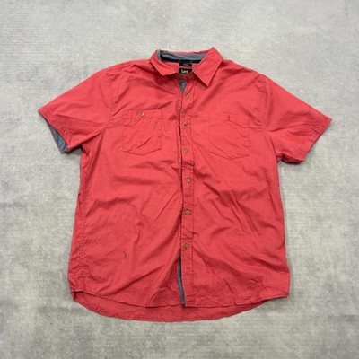 Lee Hemd Kurzarm, Stretch Regular Fit Hemd Herren XL