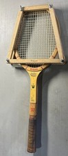 Vintage WILSON Jack Kramer Autograph Tennis Racquet Wooden Head Press