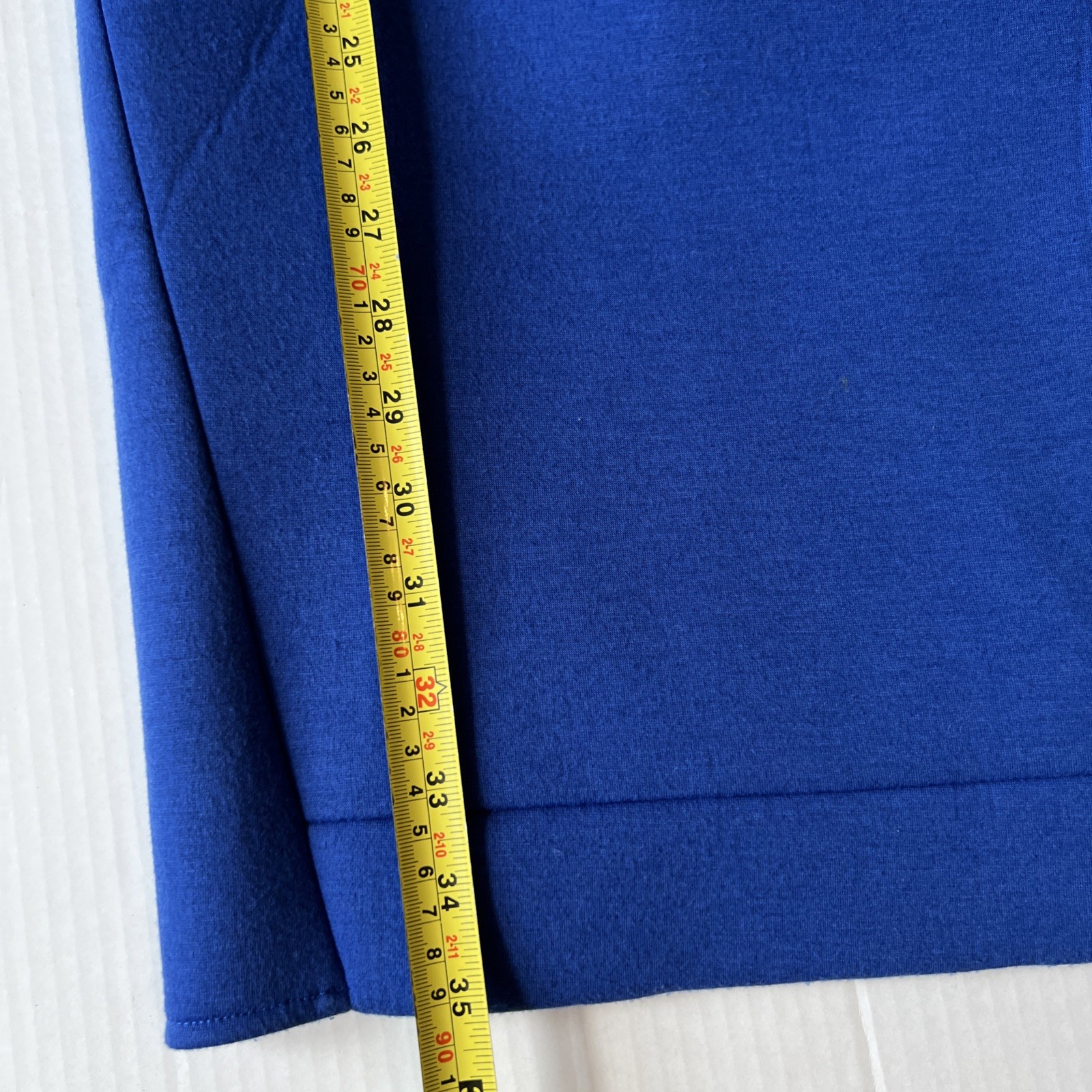 Calvin Klein M-L Neoprene Coat Royal  Blue 3/4 Sleeves/see Details thumbnail 4