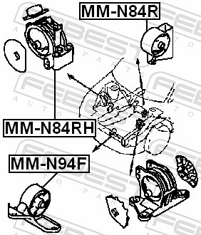 FEBEST MM-N84R Motormontage für MITSUBISHI - Bild 2 von 3