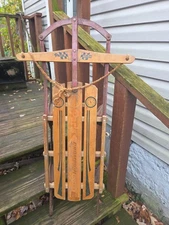 Vintage Paris Champion Fastback Sled, Late 1970s  Holiday Decor