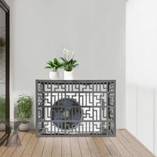 Air Conditioner Fence Privacy Fence Cover for A/C Conditioning Unit 100x70x50cm