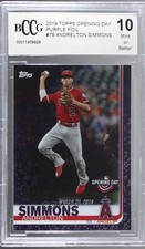 2019 Topps Opening Day Meijer Purple Foil Andrelton Simmons #78 d4e