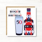 Personalised Beer Birthday Card, 21st, 30th, 40th, 50th, 60th, Son, Grandson